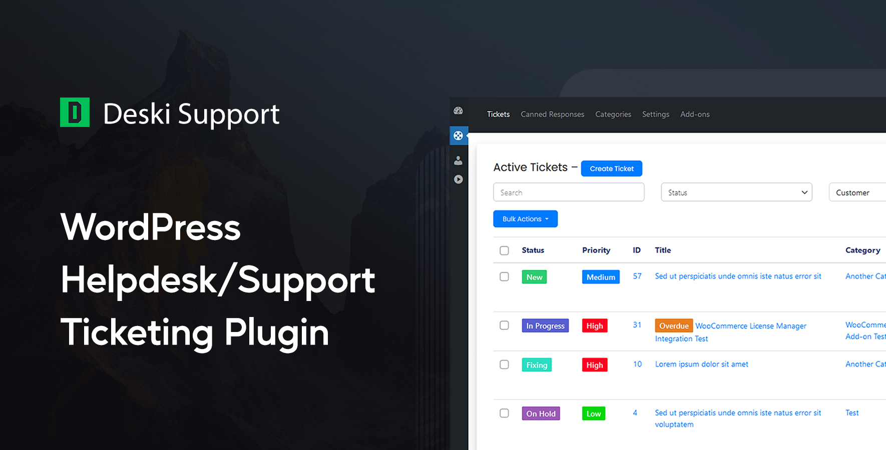 Deski Support - WordPress HelpDesk & Support Ticketing Plugin